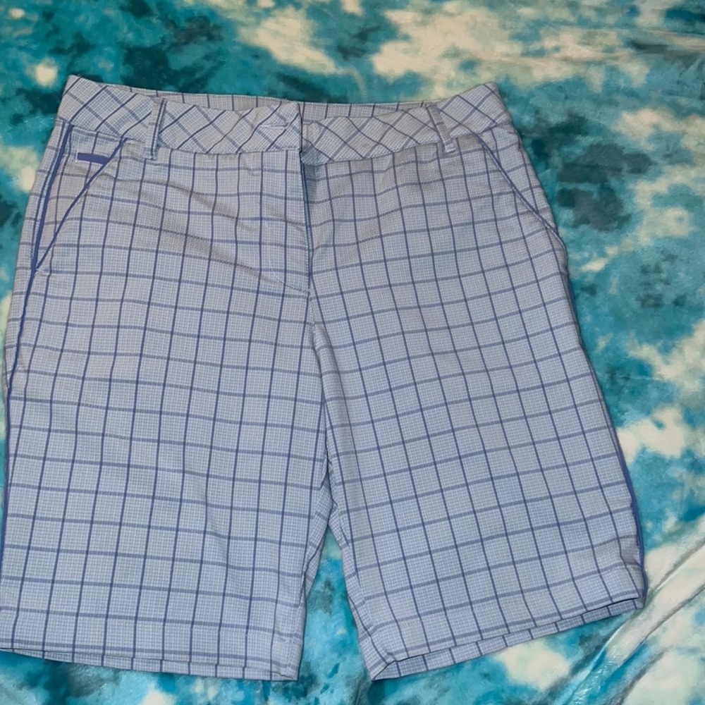 Puma Cell - Plaid ULTRAMARINE Bermuda Shorts SIZE 10